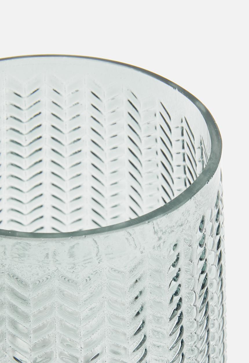 H&S - Glass vase - blue