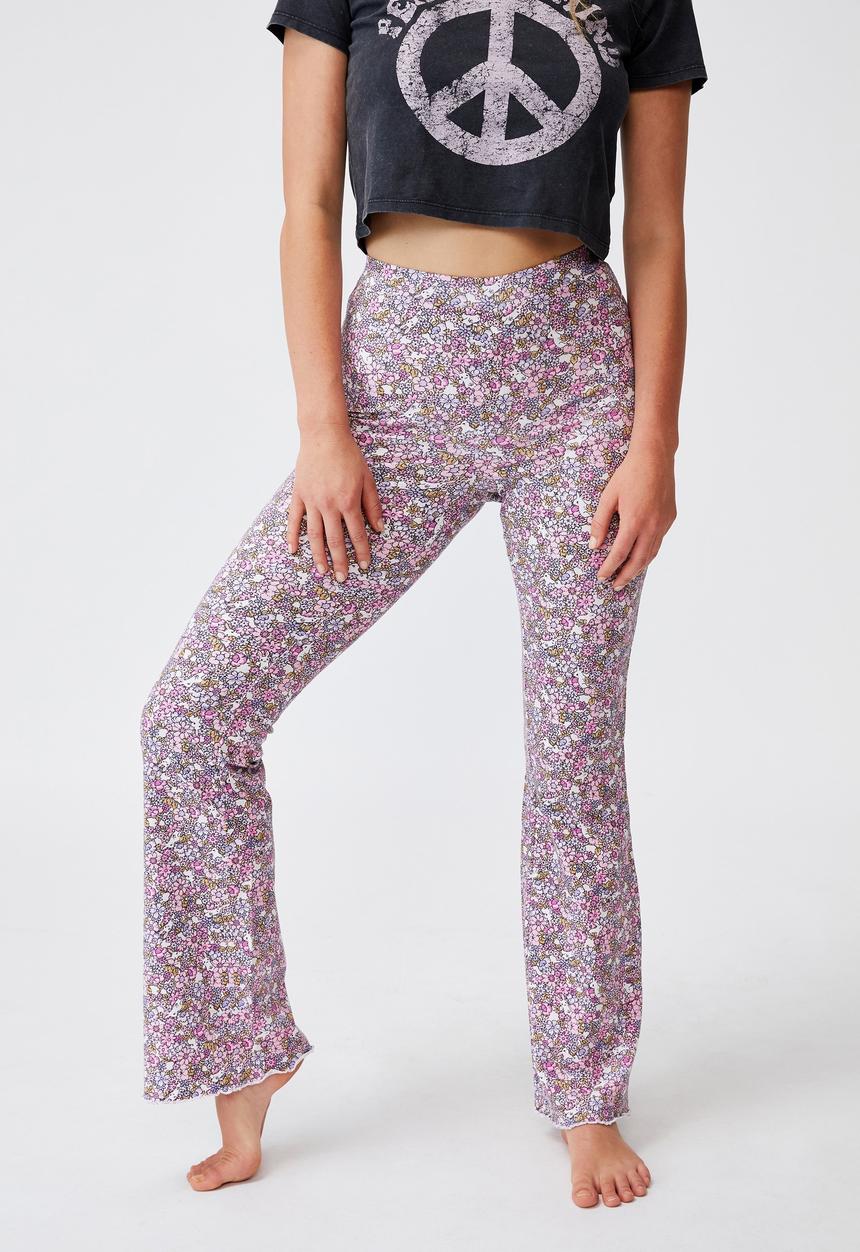Cotton On - Jersey bed pant - vintage ditsy bunny pink