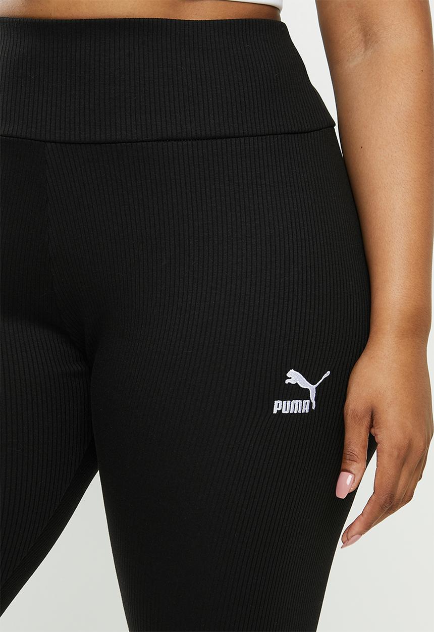 PUMA - Plus classic hr rib leggings - black