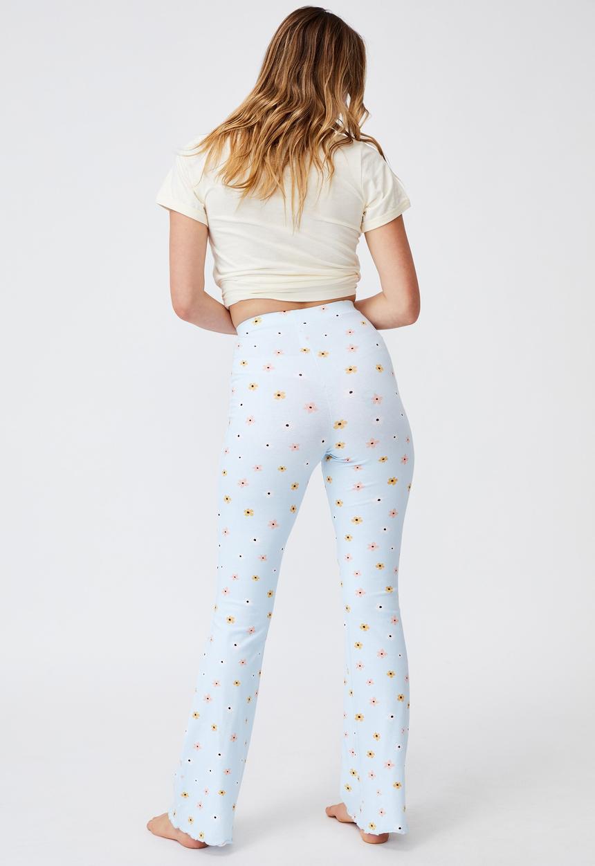 Cotton On - Jersey bed pant - simple flower starlight blue
