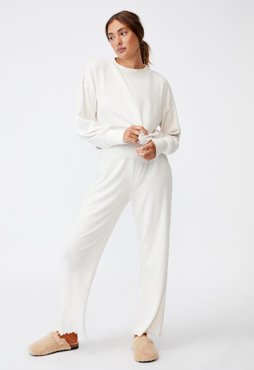 Cotton On - Super soft long sleeve crew - soft grey marle