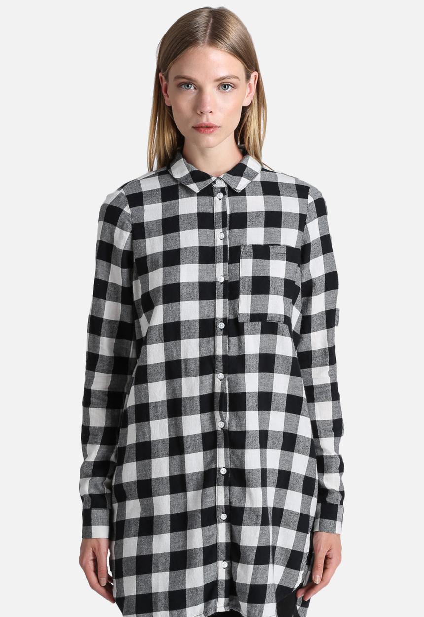 ONLY - Isabella Check Oversize Shirt