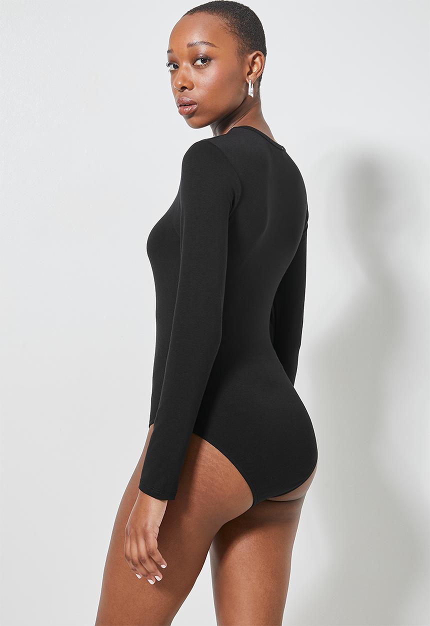 Superbalist - 2 Pack crew neck bodysuit - black & white