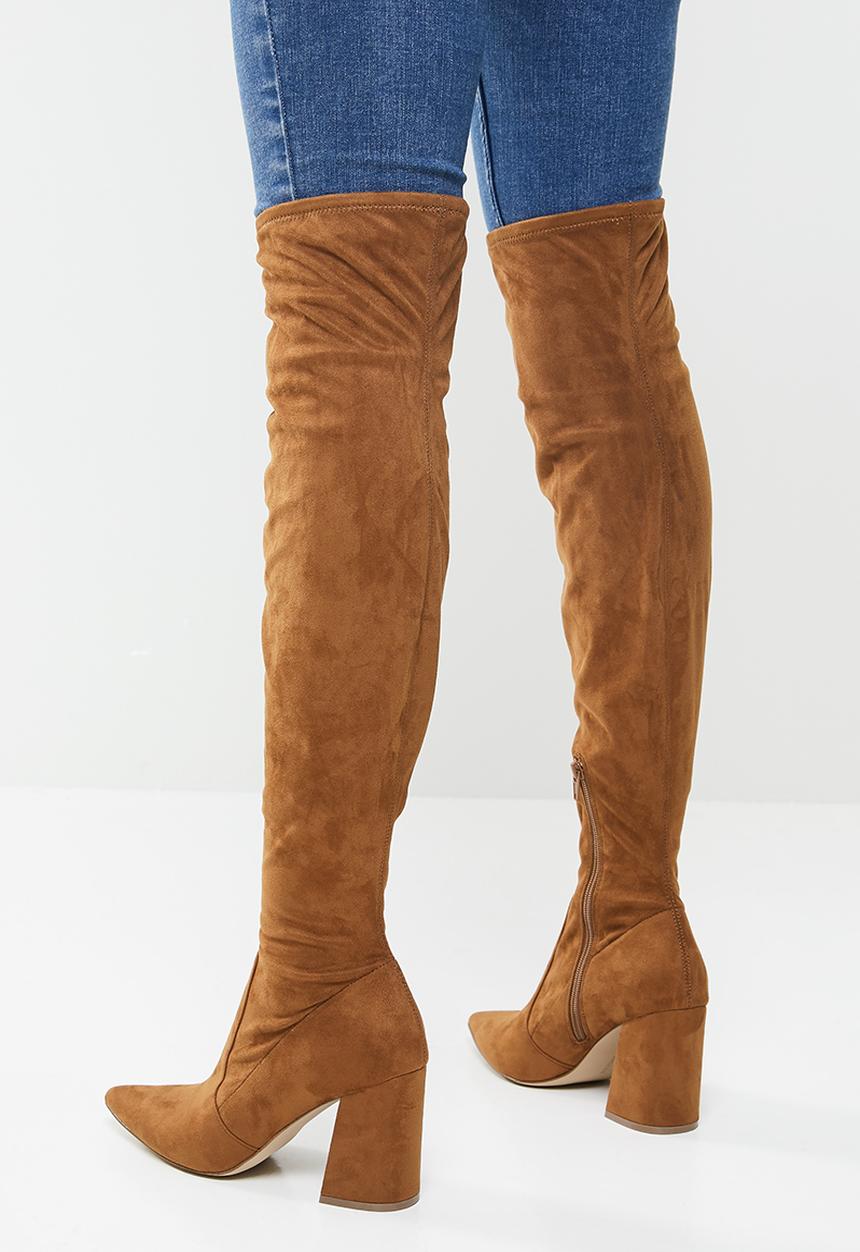 Steve Madden - Huntley  over the knee boot - brown 