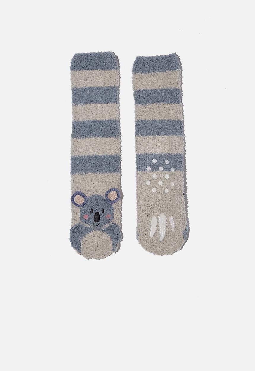 Cotton On - Slipper sock - grey koala