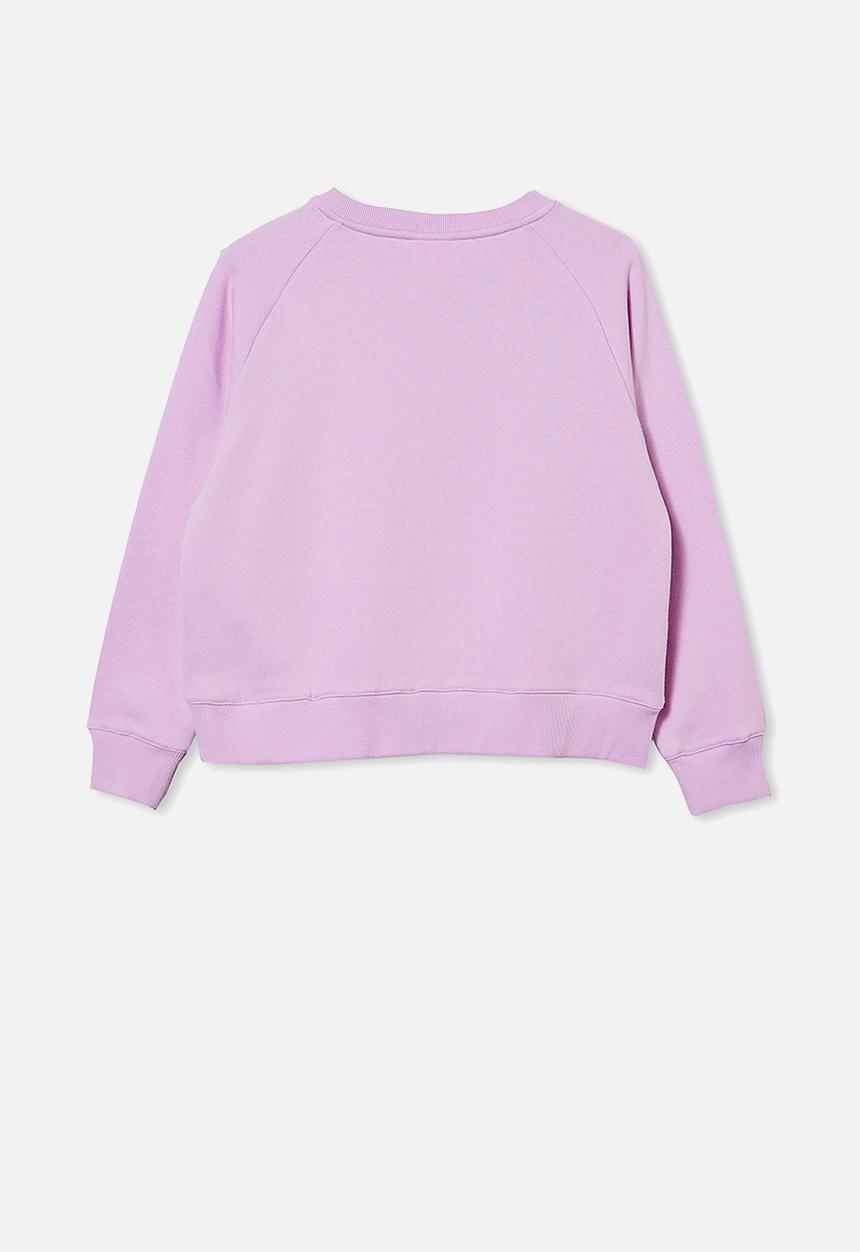 Free by Cotton On - Boxy crew neck jumper - pale violet/ wild child
