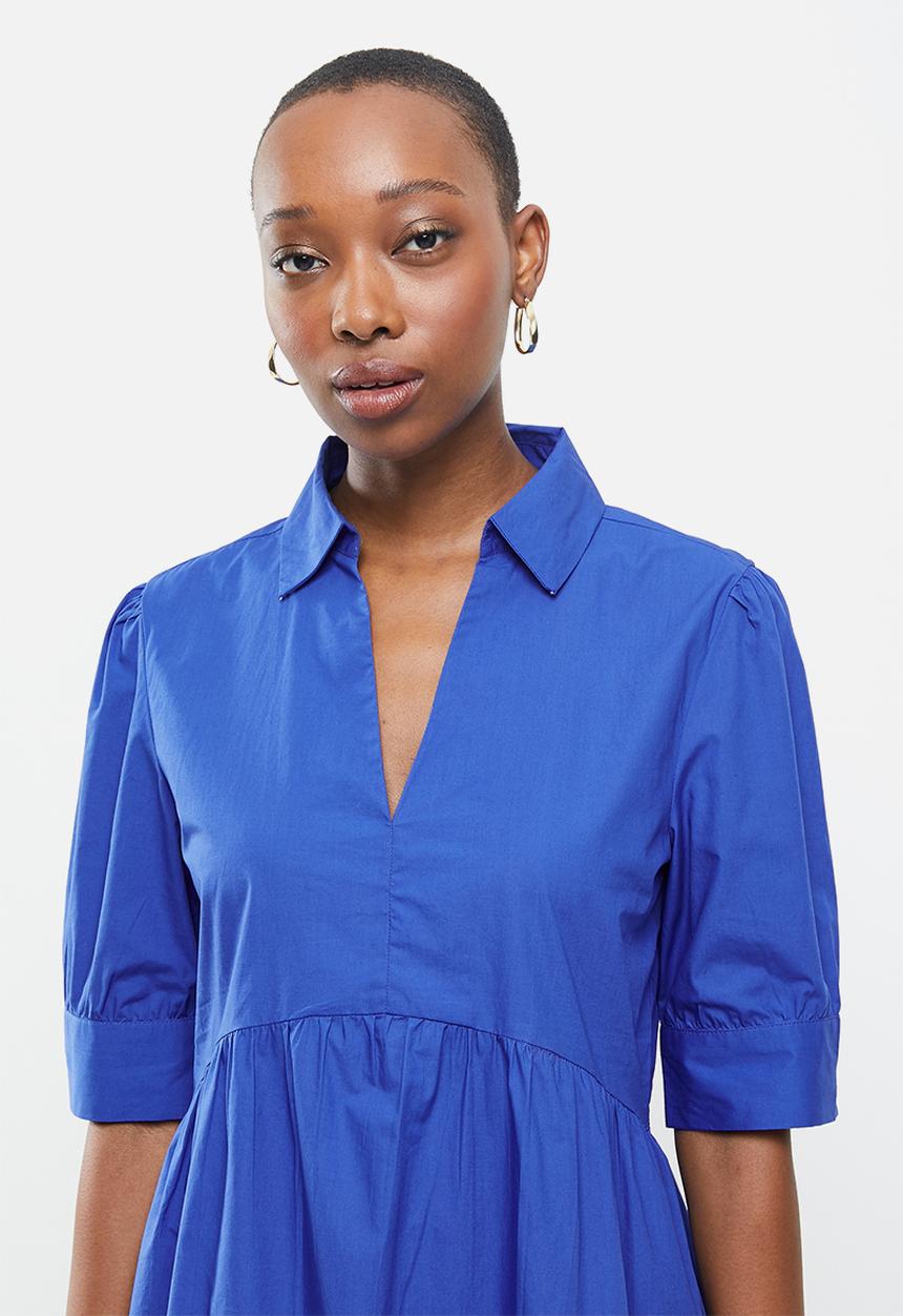 MANGO - Dress lucha - blue 