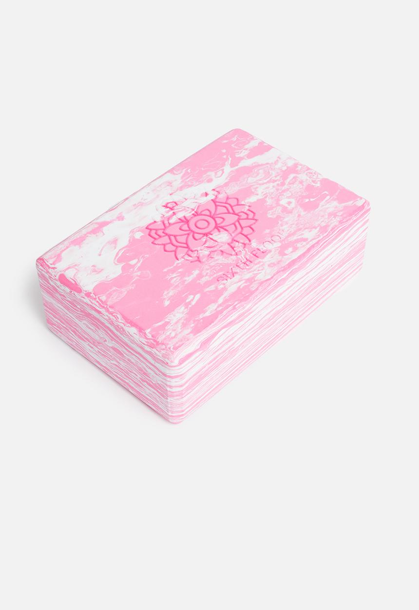 Sixth Floor - Yoga block - marble pink swirl
