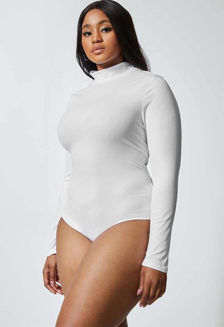 Superbalist - 2 Pack funnel neck bodysuit - black & white