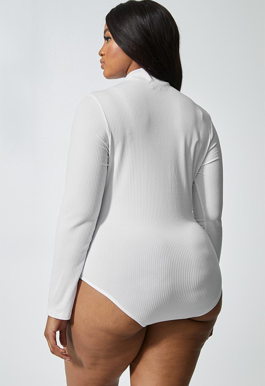 Superbalist - 2 Pack funnel neck rib bodysuits - black & white