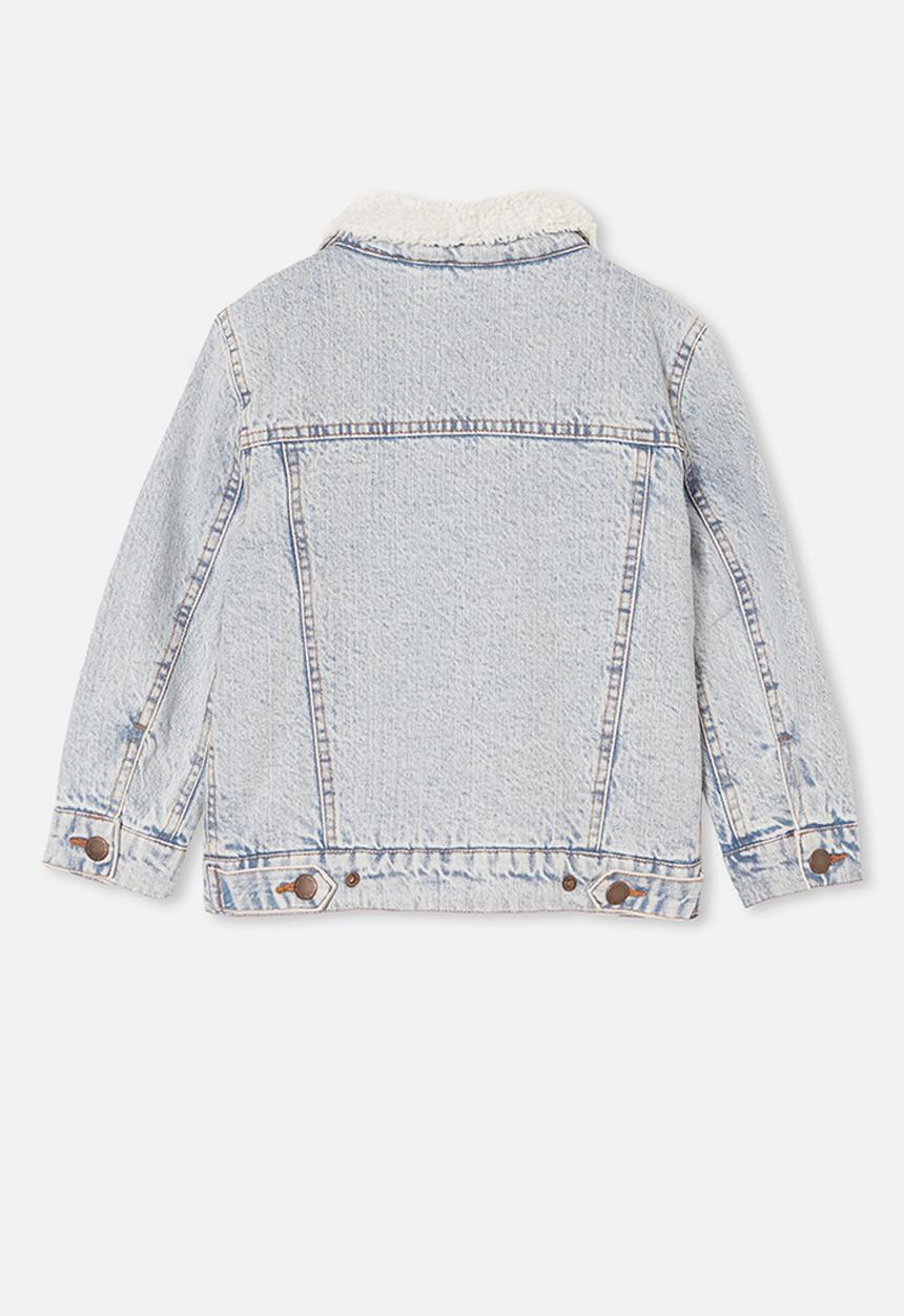 Cotton On - Jessie denim sherpa jacket - light blue 