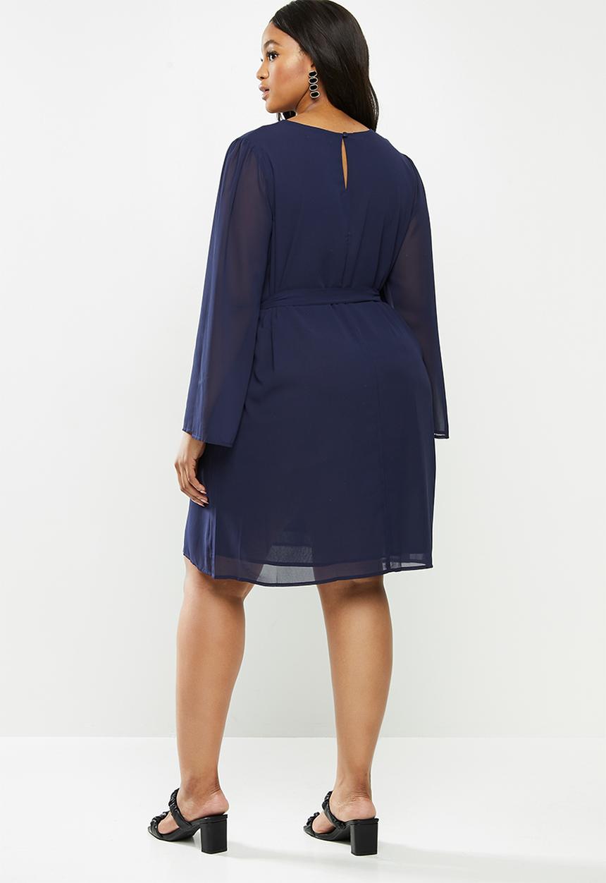 Glamorous - Plus shelly dress - navy