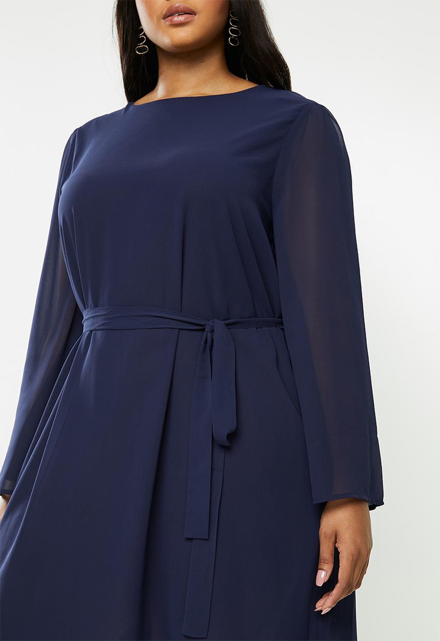 Glamorous - Plus shelly dress - navy