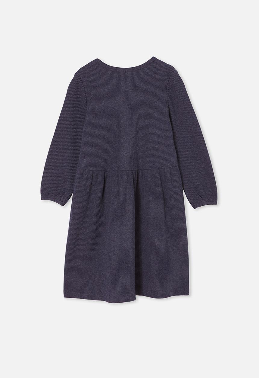 Cotton On - Payton long sleeve dress - indigo