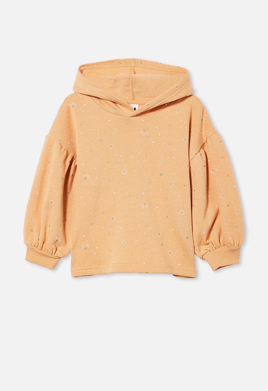 Cotton On - Tilly puff sleeve hoodie - peach