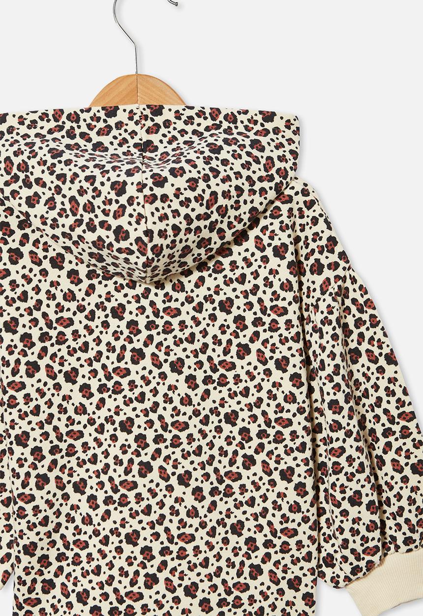 Cotton On - Tilly puff sleeve hoodie - neutral & brown 