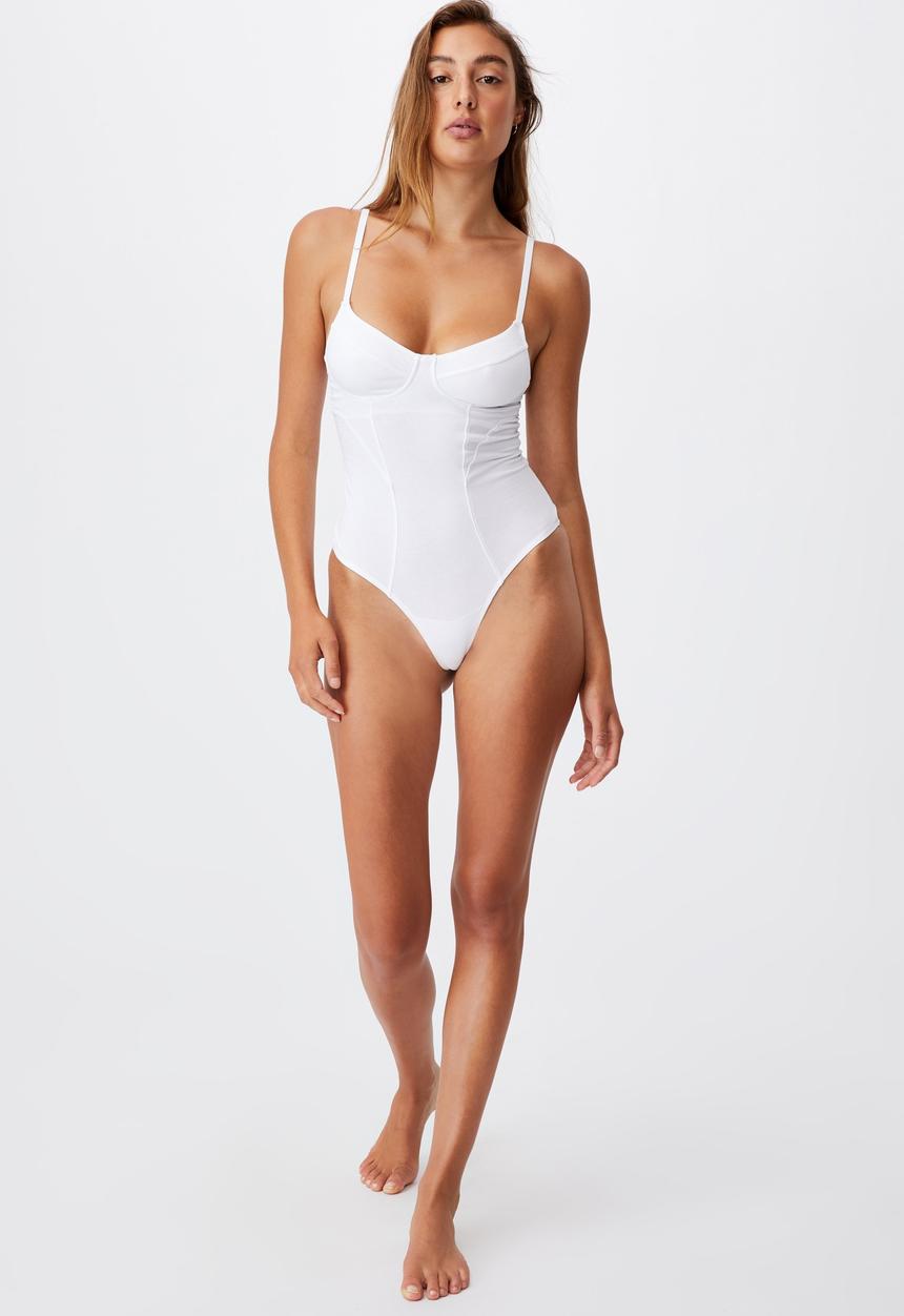 Cotton On - Cotton bodysuit - white