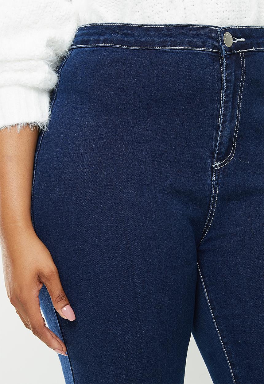 Glamorous - Plus coated jeans - blue
