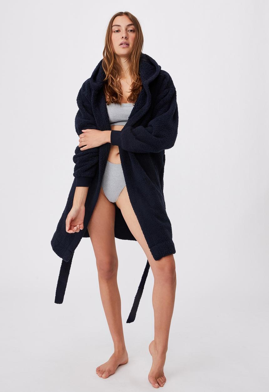Cotton On - The lounging robe - navy