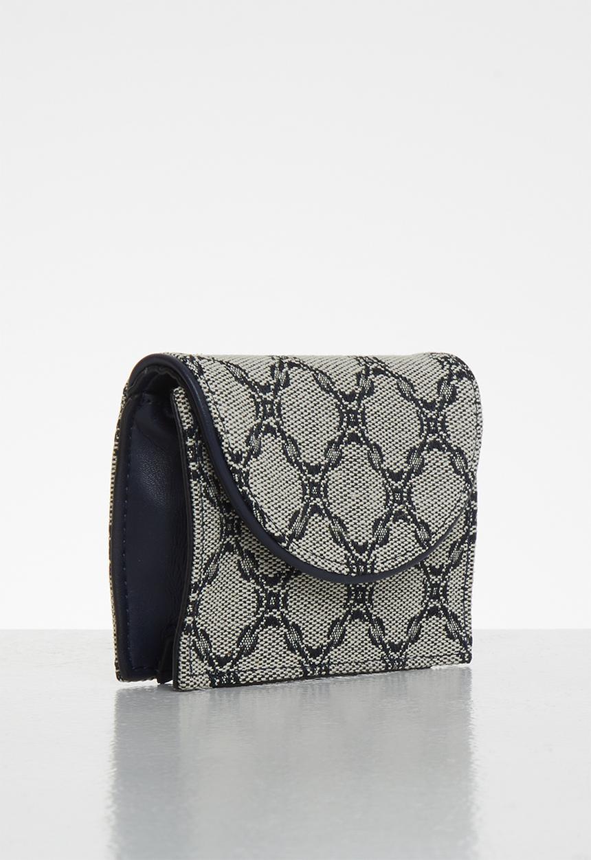 MANGO - Jacquard wallet - neutral & black 