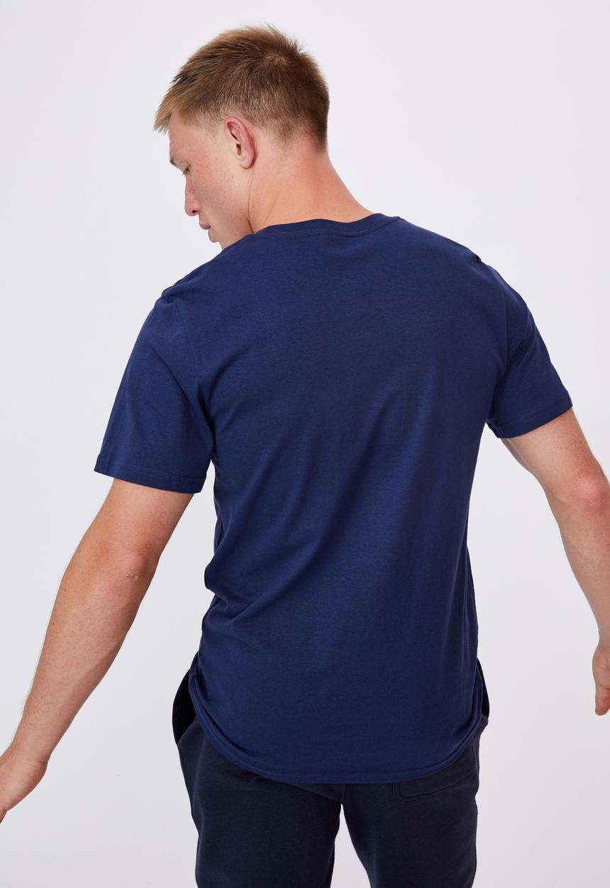 Cotton On - Tbar text t-shirt - indigo