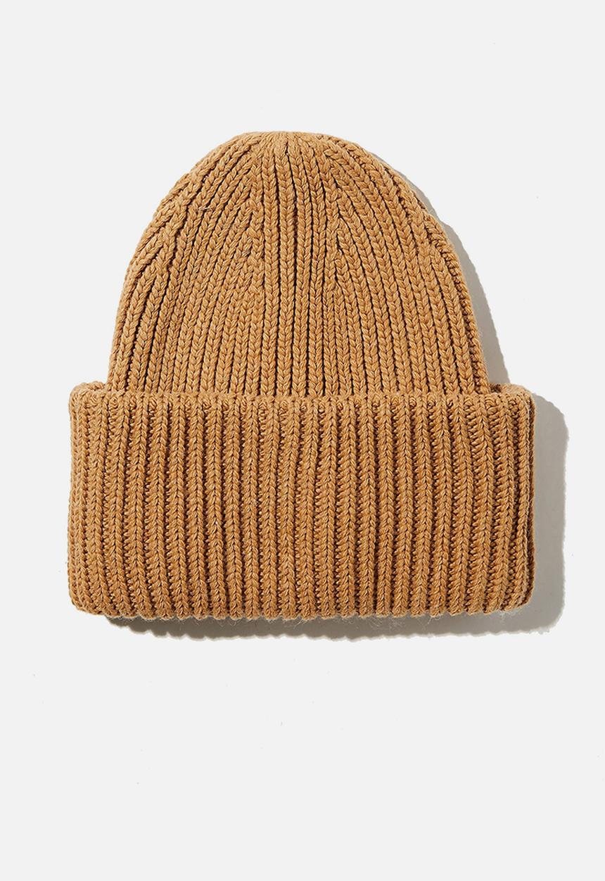 Rubi - Adrianna ribbed beanie - camel