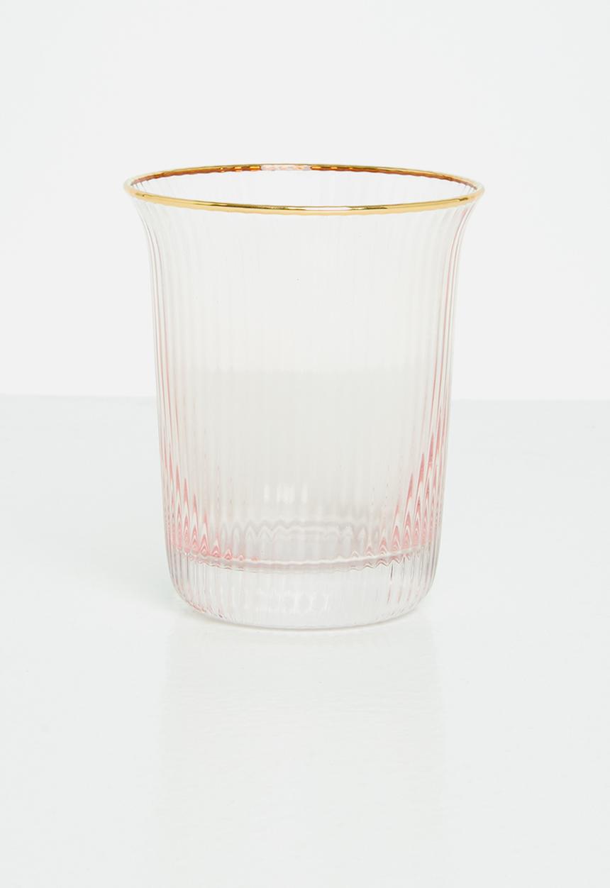 Excellent Houseware - Pinky water glass set of 2 - pink