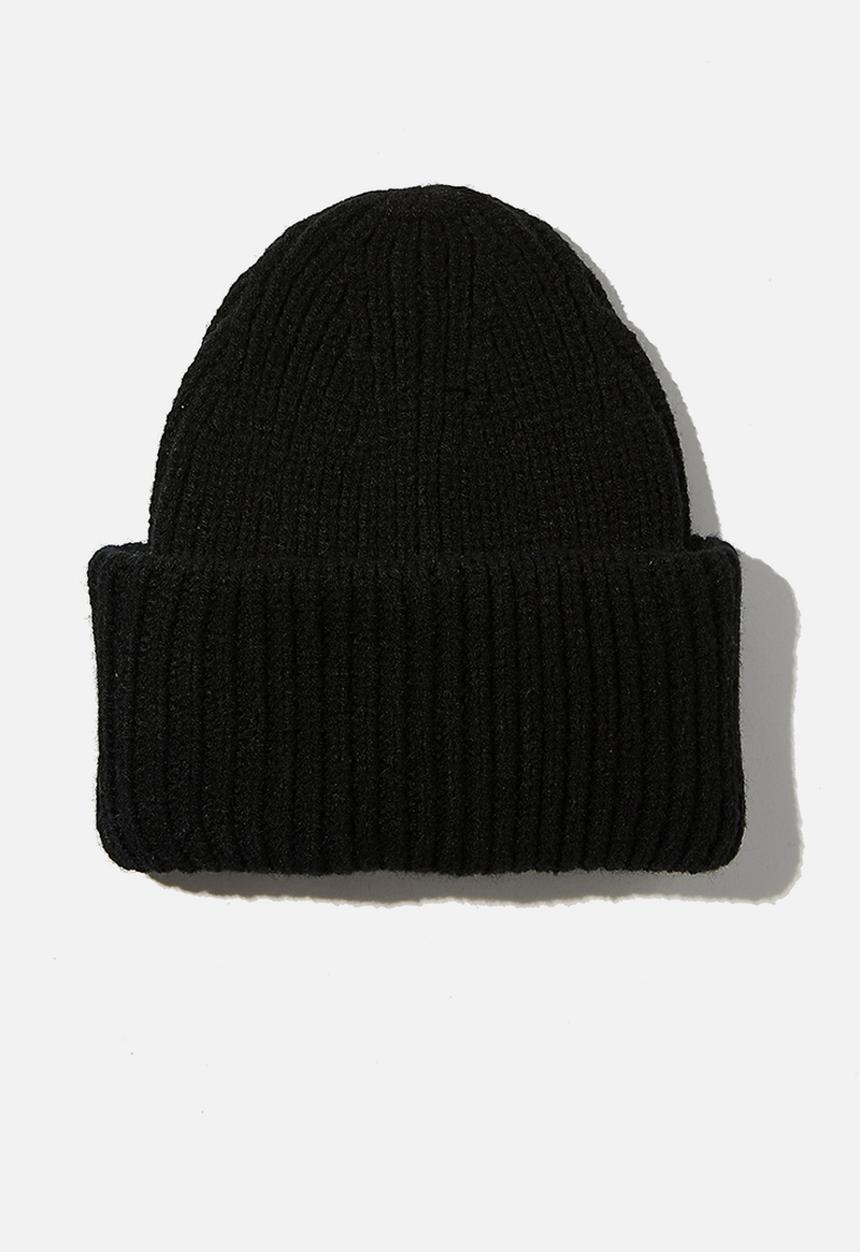 Rubi - Adrianna ribbed beanie - black
