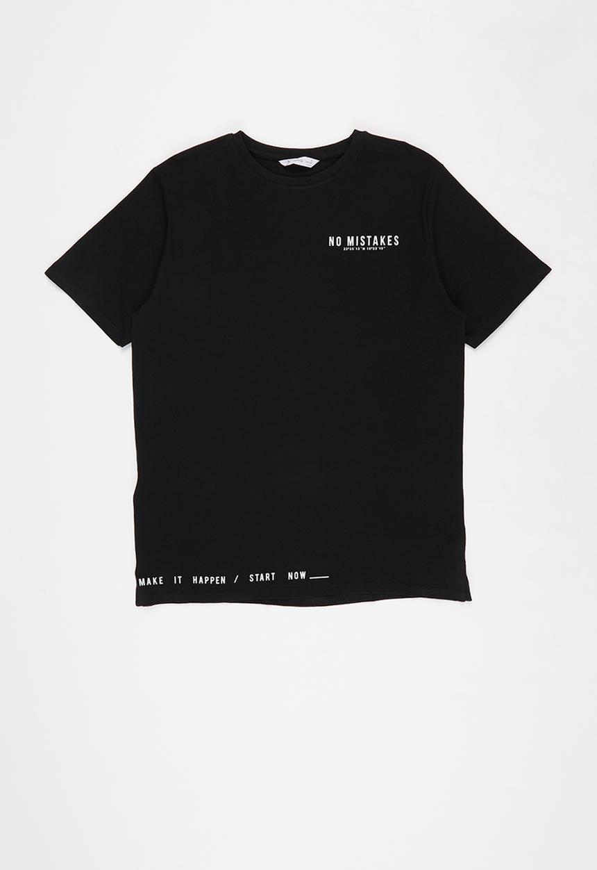 MANGO - Best short sleeve tee - black