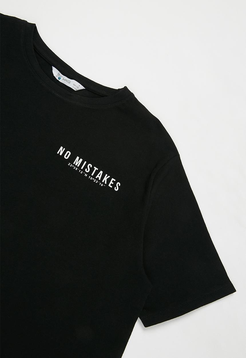 MANGO - Best short sleeve tee - black