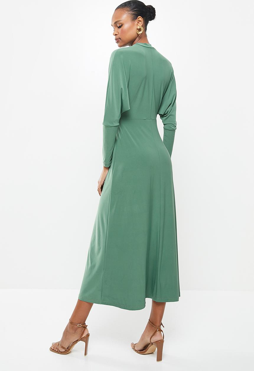 MILLA - Dolman sleeve knit maxi dress - green