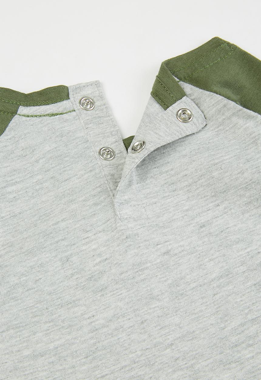 MANGO - Didac raglan tee - grey