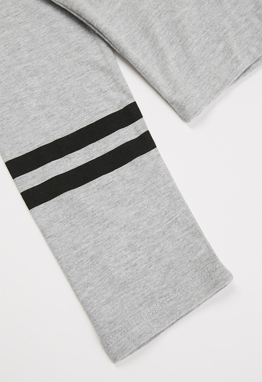 MANGO - Clap long sleeve tee - grey