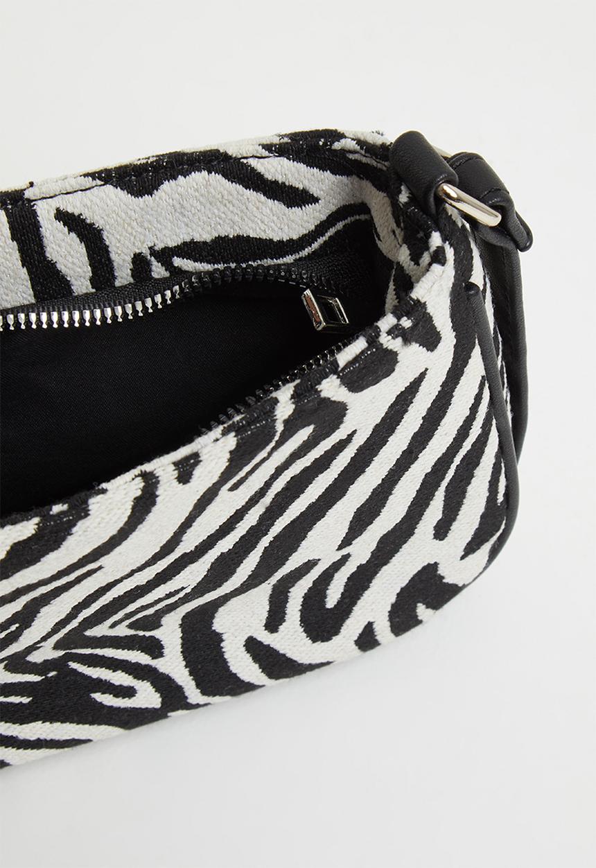 Rubi - Lexi underarm bag - black & white