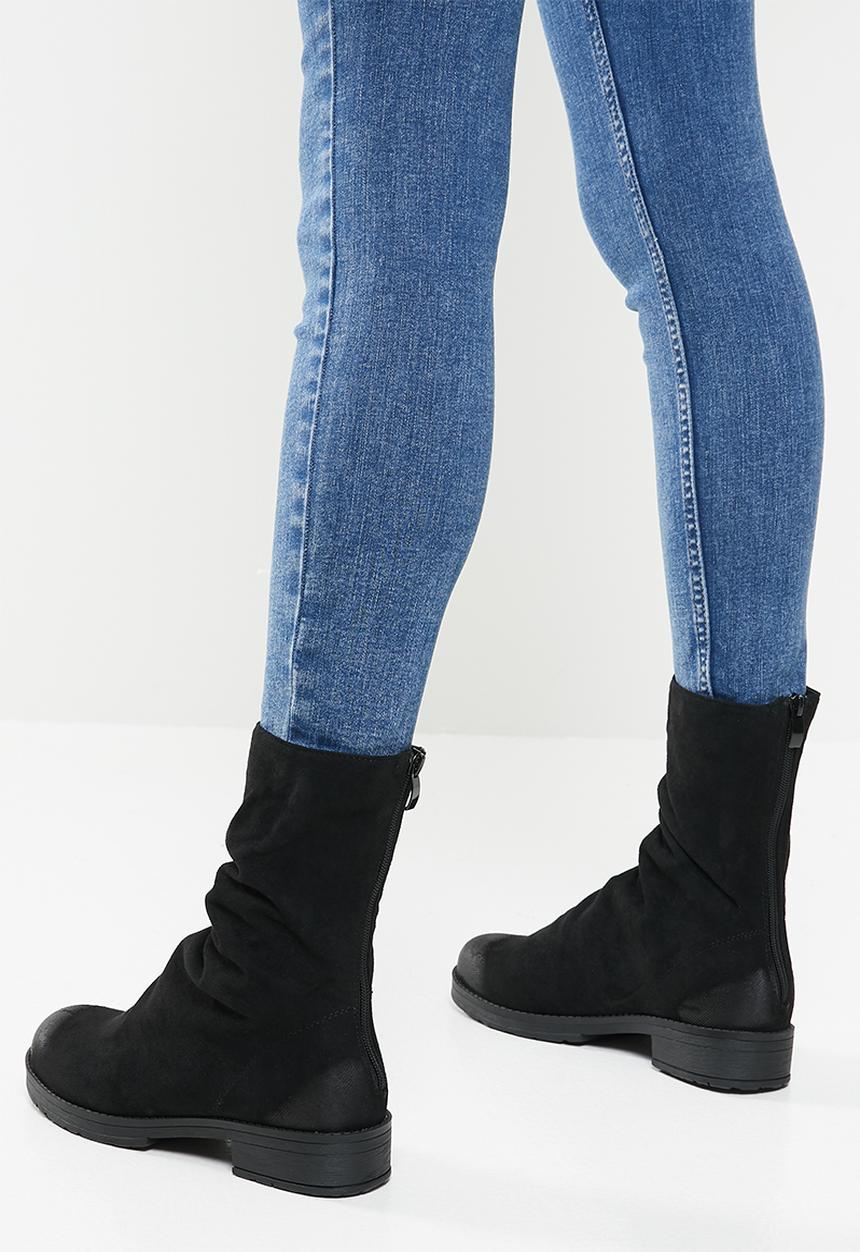 Footwork - Calla slouchy boot - black
