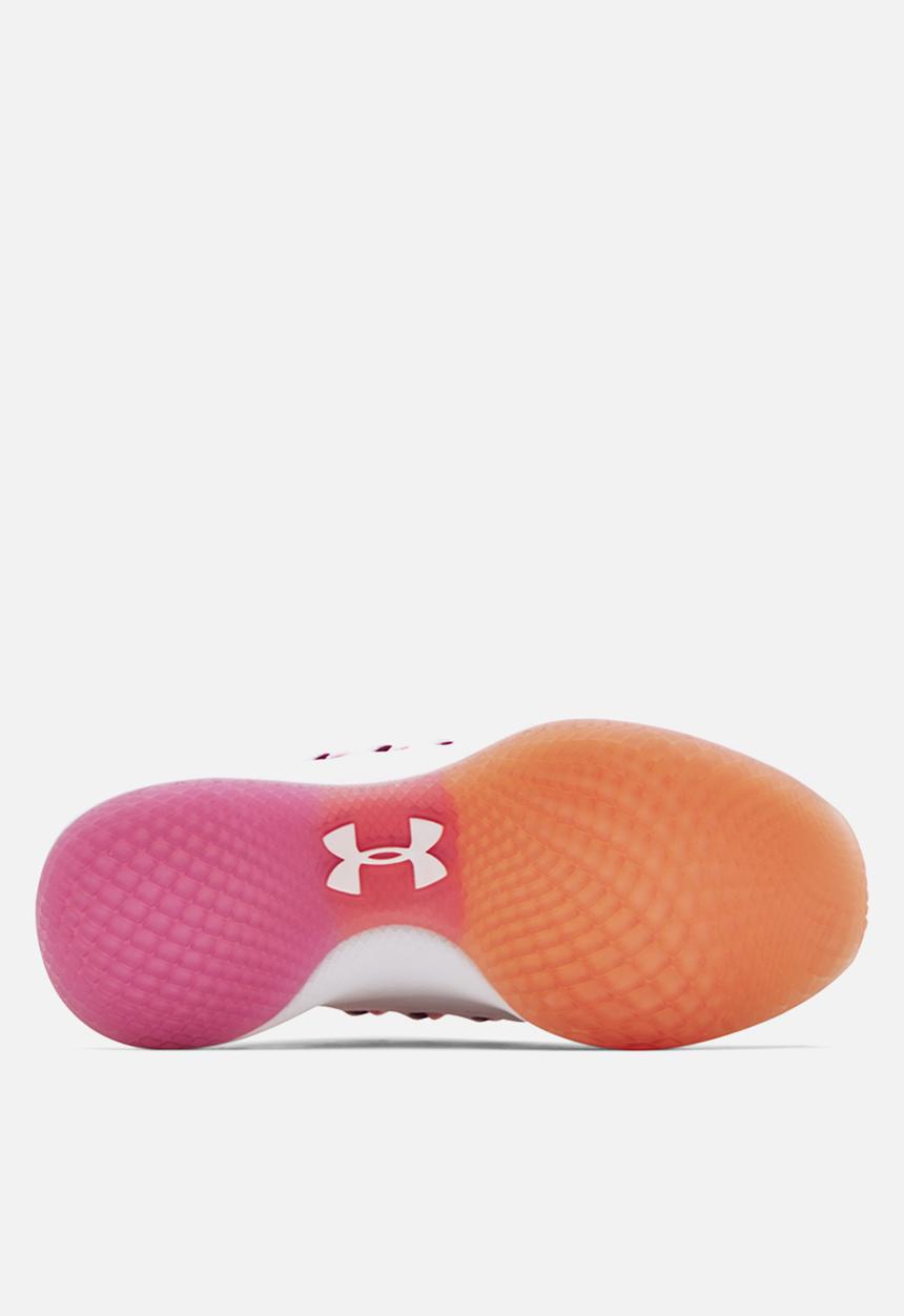 Under Armour - Ua w charged breathe clr sft - white / mellow orange / white