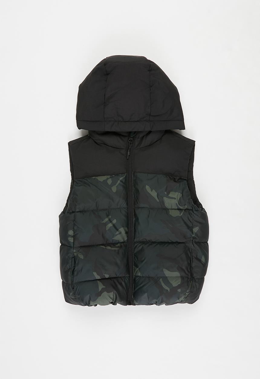 MANGO - America waistcoat - khaki 