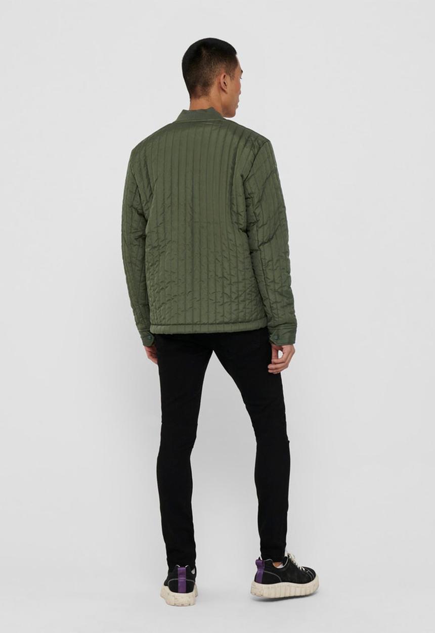 Only & Sons - Vincent life quilted jacket otw - green 