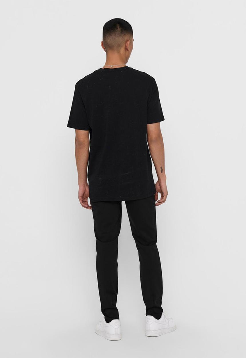 Only & Sons - Guns and roses life reg short sleeve nf - black