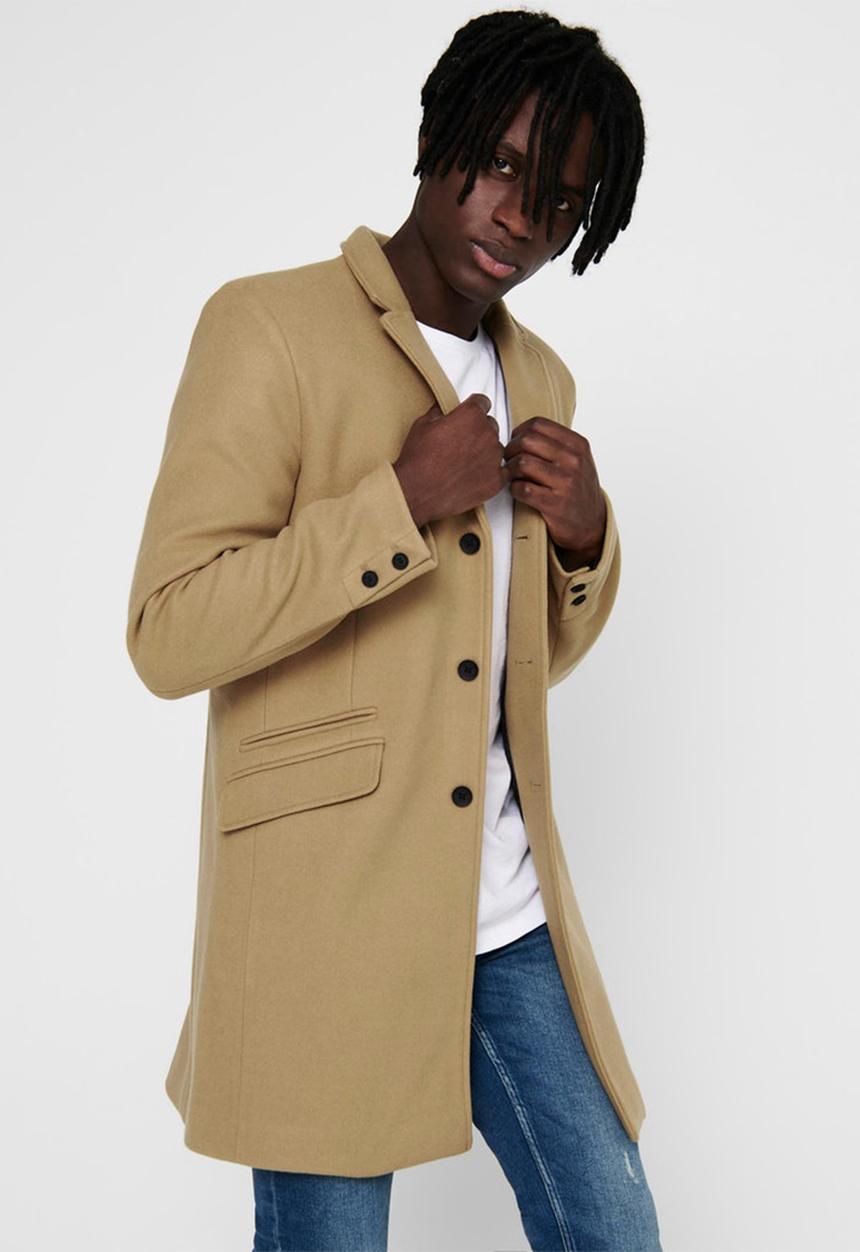 Only & Sons - Julian star coat otw - camel