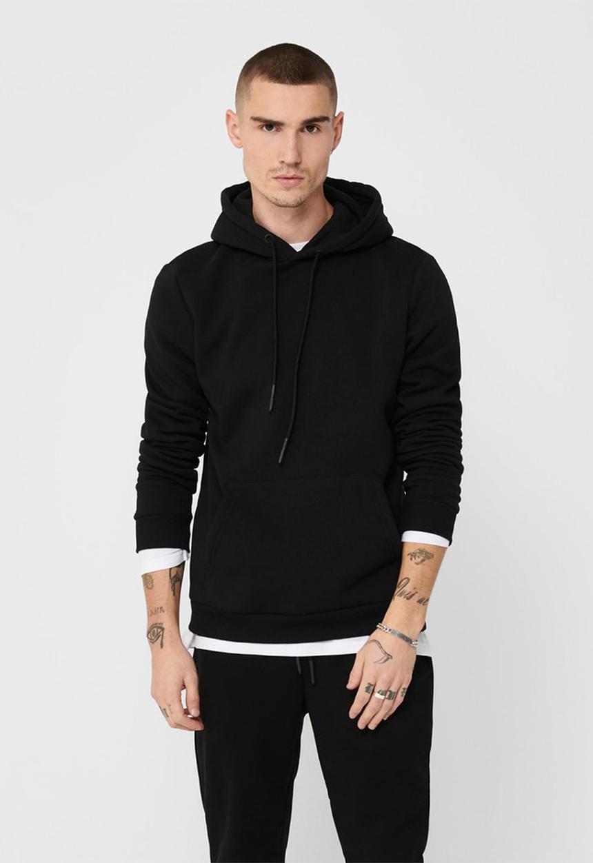 Only & Sons - Ceres life hoodie sweat - black