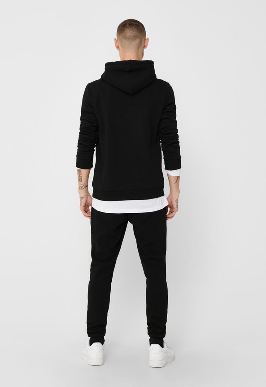Only & Sons - Ceres life hoodie sweat - black