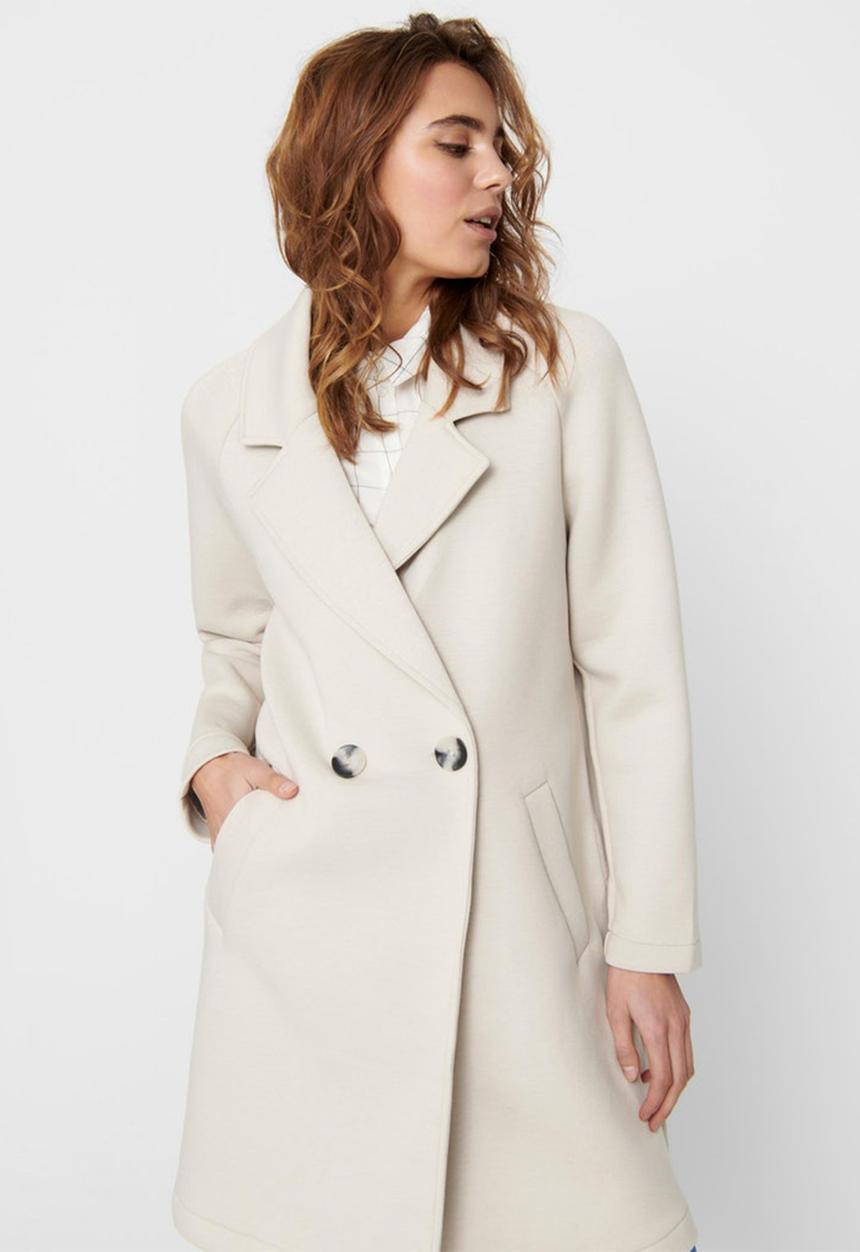 ONLY - Bernadette bonded loose coat - neutral
