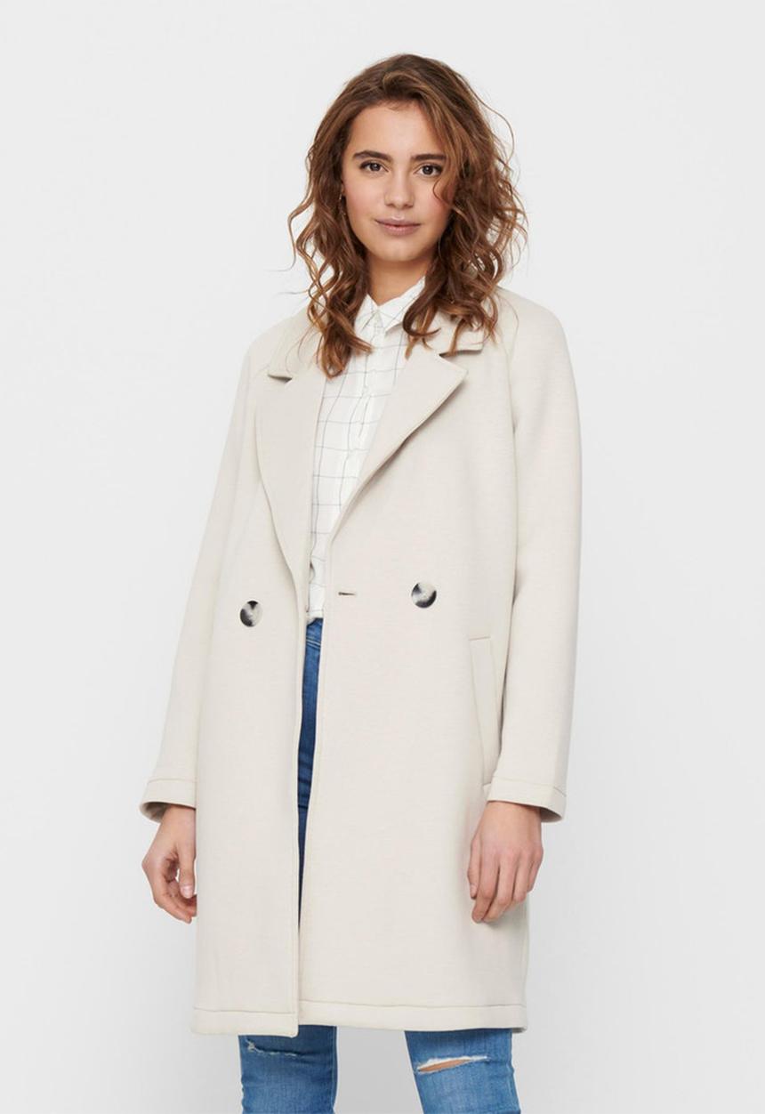 ONLY - Bernadette bonded loose coat - neutral