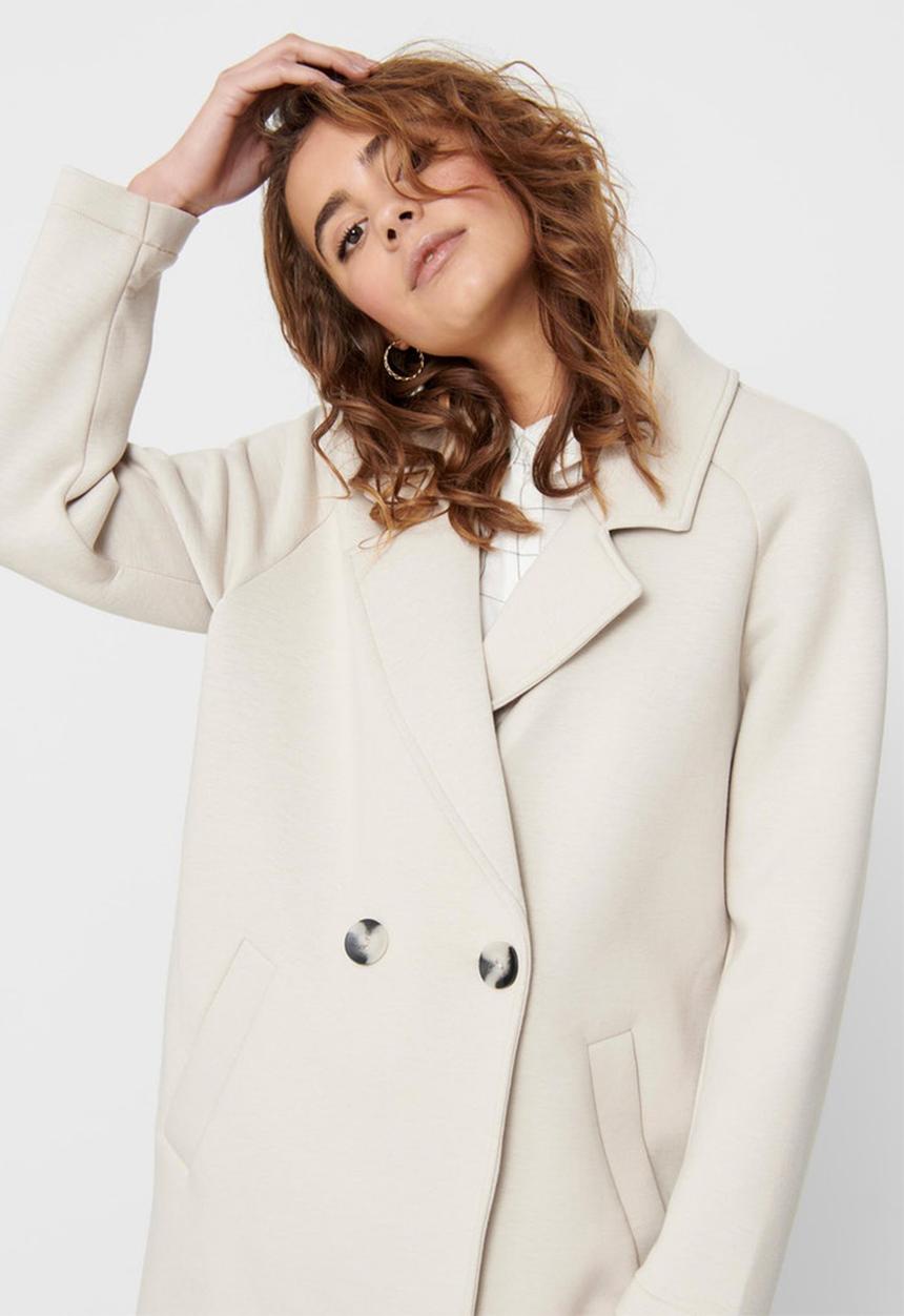 ONLY - Bernadette bonded loose coat - neutral