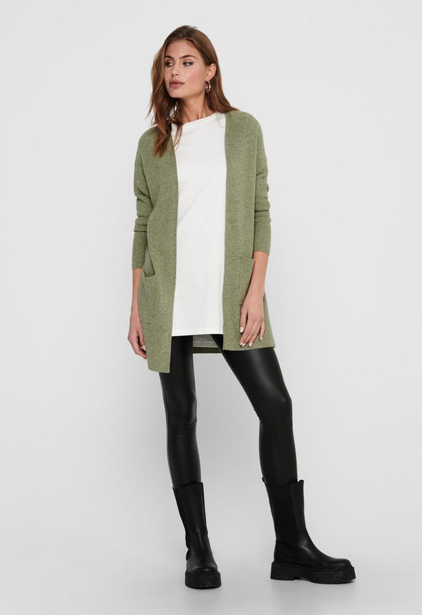 ONLY - Atia long sleeve cardigan - green 