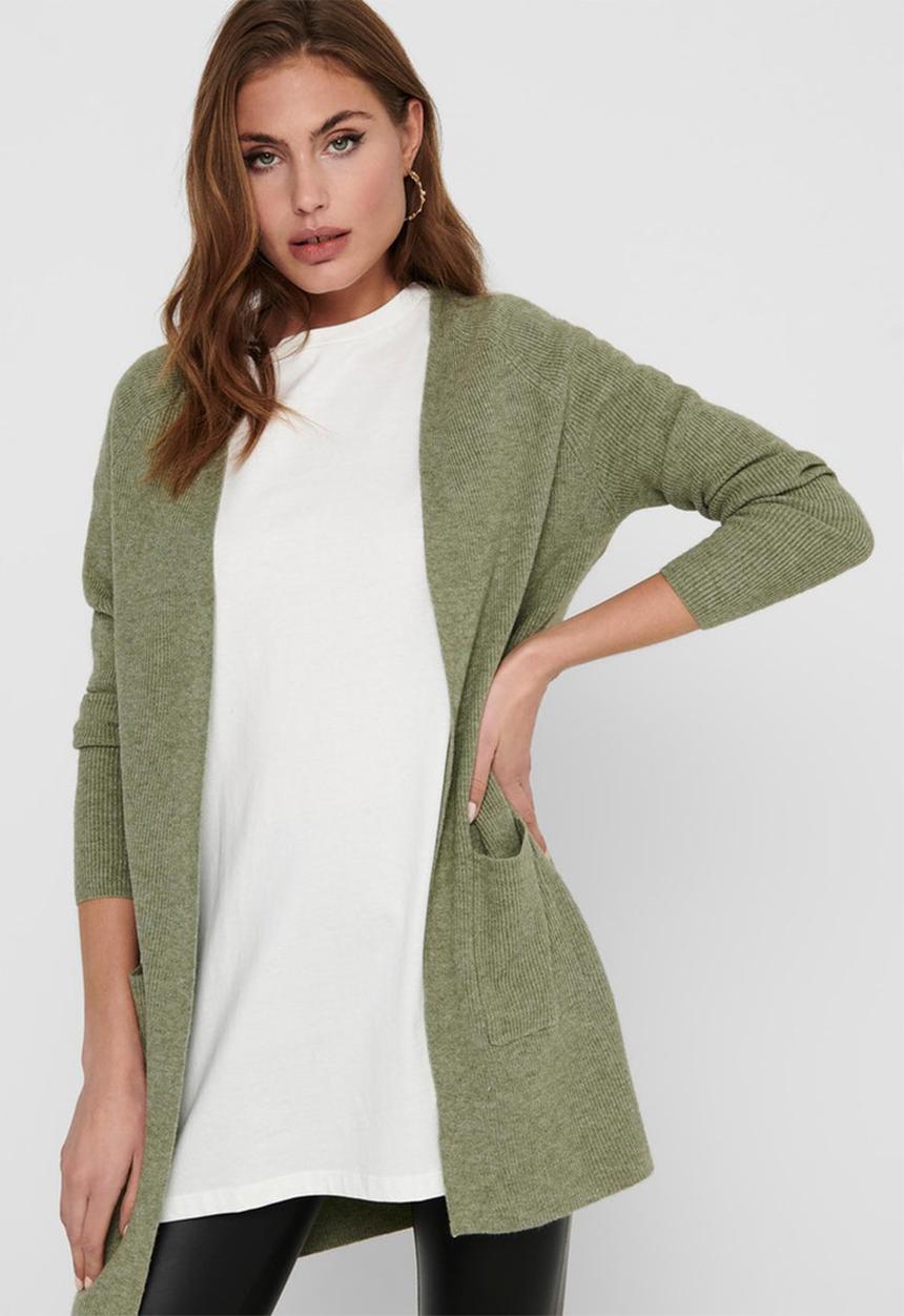ONLY - Atia long sleeve cardigan - green 