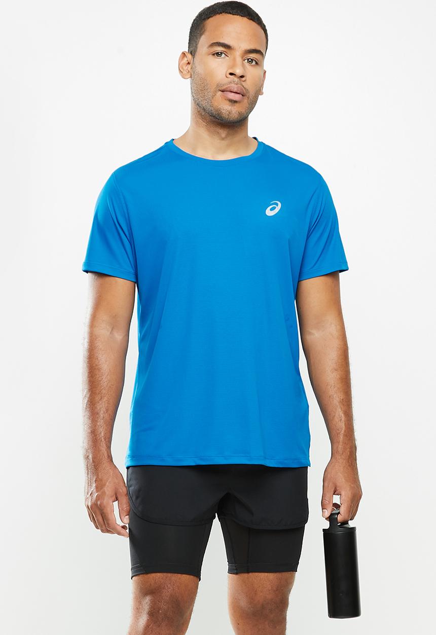 ASICS - Silver short sleeve top - blue