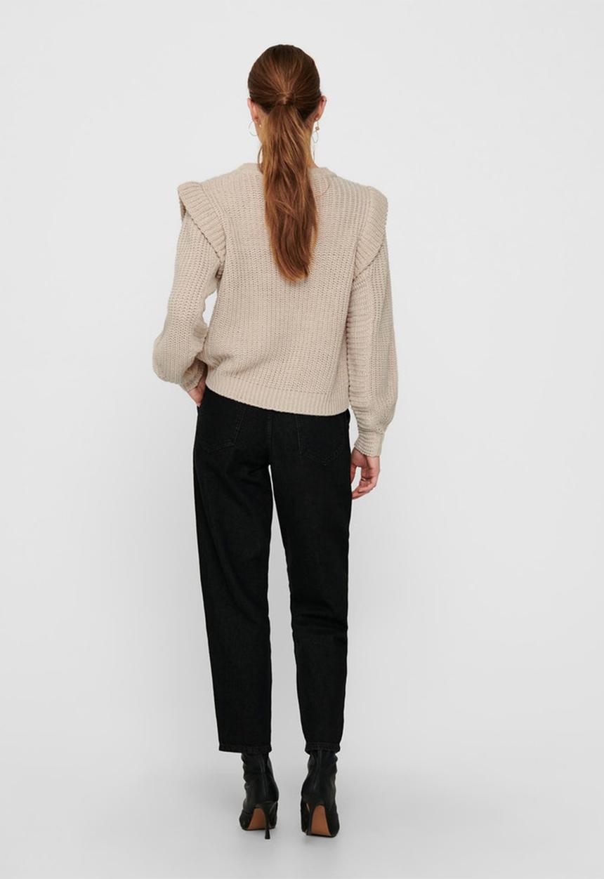 ONLY - Lexine long sleeve pullover knit - beige 