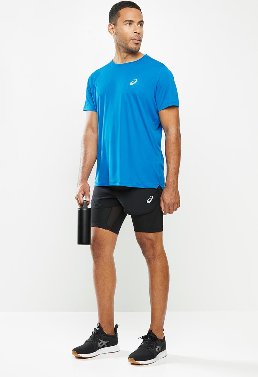 ASICS - Silver short sleeve top - blue